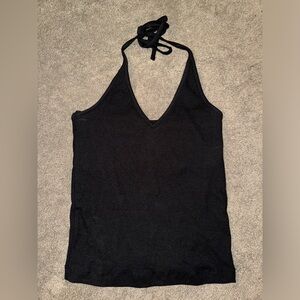 Women’s black halter top